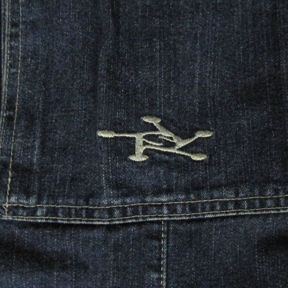 SILVER BOY'S SIZE 27 x 33 JEANS MED BLUE SLUB DENIM CARGO PANTS WORK FARM - Picture 8 of 15